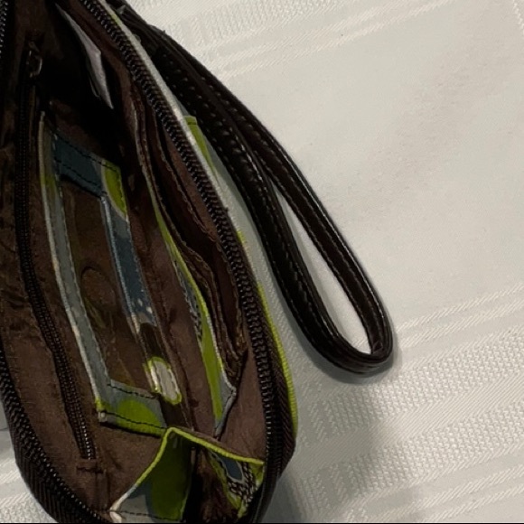 thirty-one Floral Wristlet with Green and Blue Accents - Picture 3 of 6